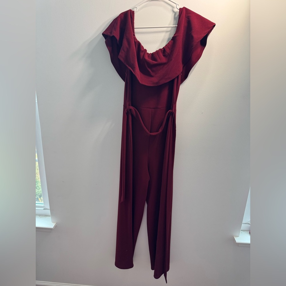Almost Famous Maroon Jumpsuit